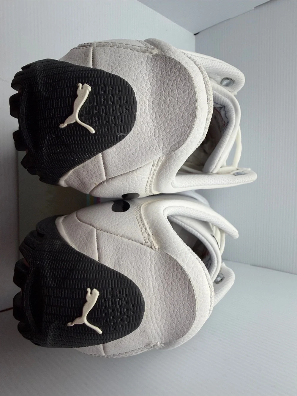 Puma ecoOrthoLite Men’s White Leather Lace-Up Sneakers